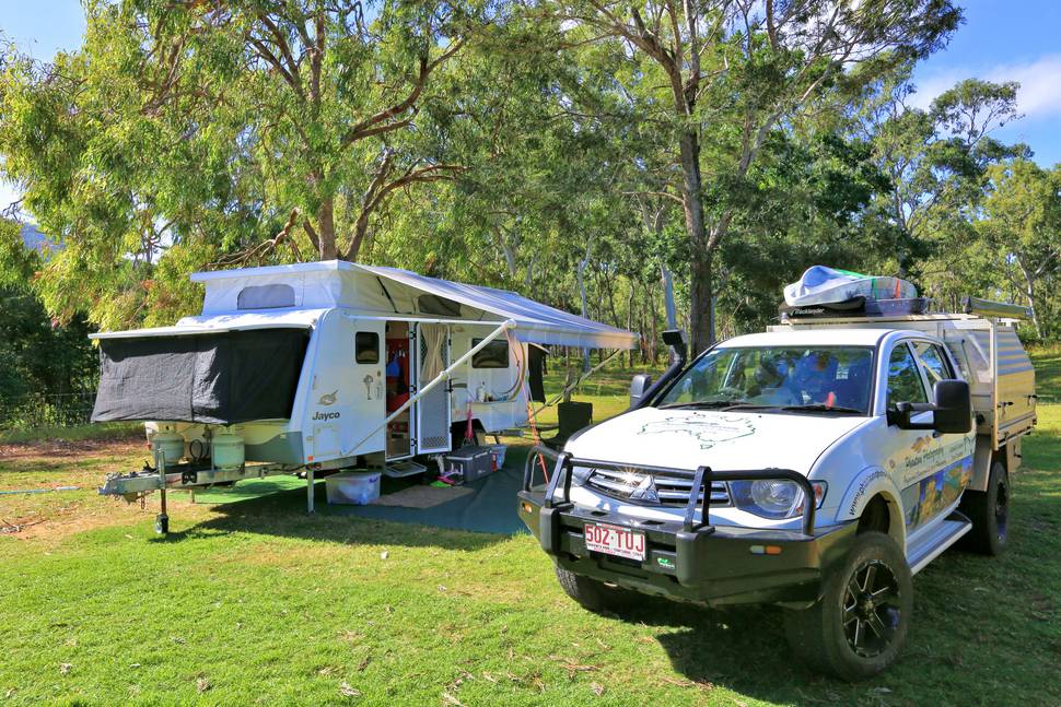 Stay 14 nights on a powered site and pay for 7
